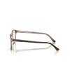 Gafas graduadas Ray-Ban RX5417 8365 brown on transparent light brown - Miniatura del producto 3/4