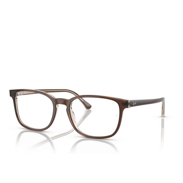 Ray-Ban RX5418 8365 Brown On Transparent Light Brown 8365 brown on transparent light brown - frontale