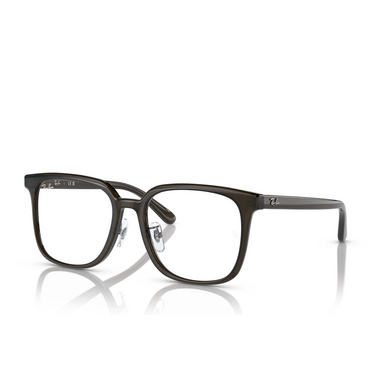 Ray-Ban RX5419D Eyeglasses 8218 transparent green - three-quarters view