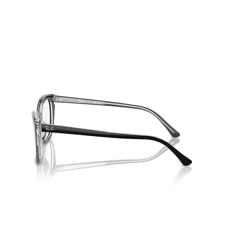 Ray-Ban RX5433 Eyeglasses 2034 black on transparent - 3/4