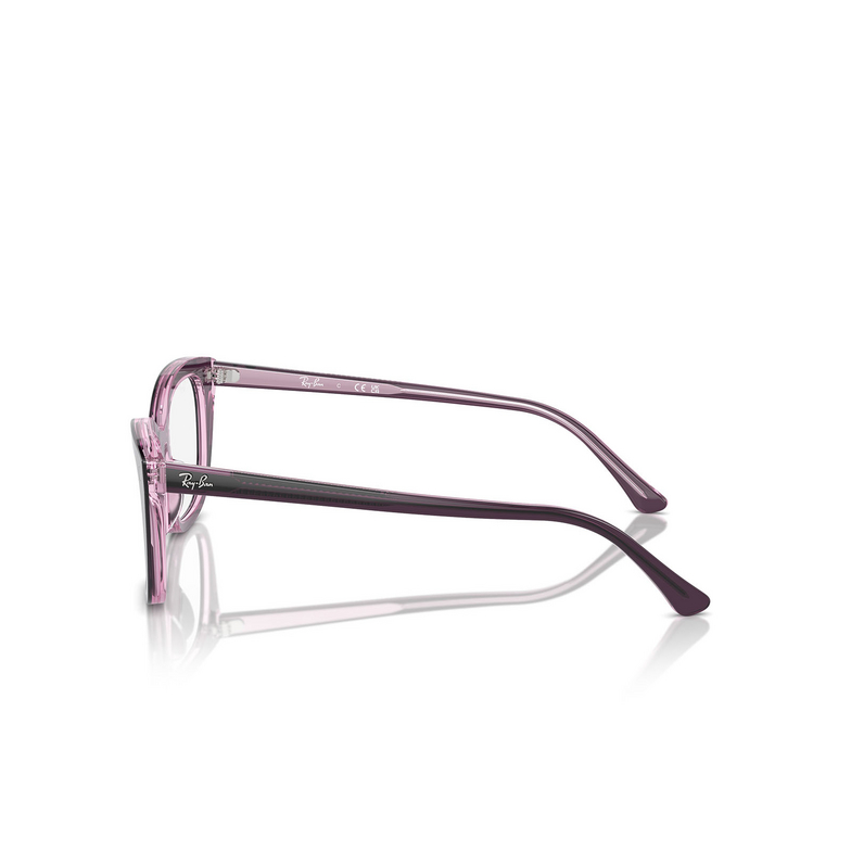 Occhiali da vista Ray-Ban RX5433 8364 violet on transparent pink - 3/4