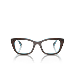 Ray-Ban RX5433 Korrektionsbrillen 8366 brown on transparent blue