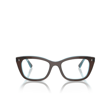 Occhiali da vista Ray-Ban RX5433 8366 brown on transparent blue - frontale