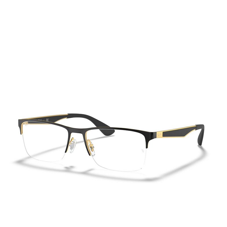 Occhiali da vista Ray-Ban RX6335 2890 black on gold - 2/4