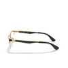 Occhiali da vista Ray-Ban RX6335 2890 black on gold - anteprima prodotto 3/4