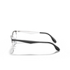 Lunettes de vue Ray-Ban RX6346 2861 black on silver - Vignette du produit 3/4