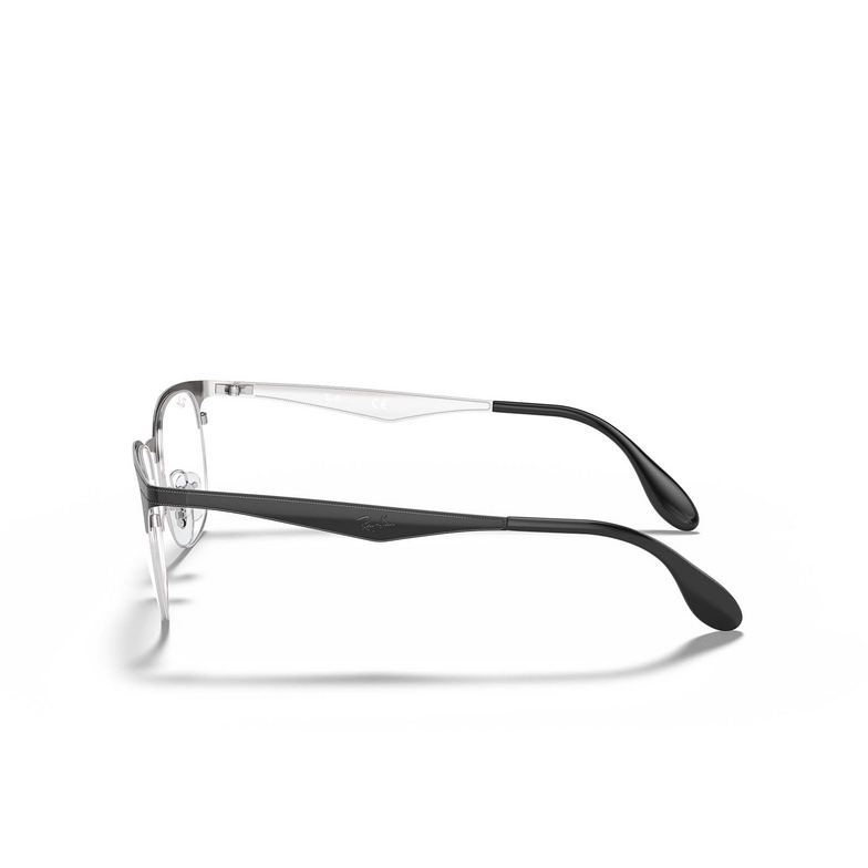 Lunettes de vue Ray-Ban RX6346 2861 black on silver - 3/4