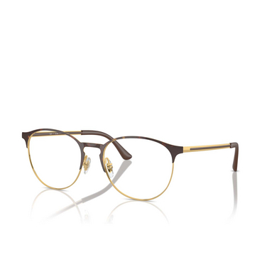 Ray-Ban RX6375 Eyeglasses 2917 havana on gold - three-quarters view