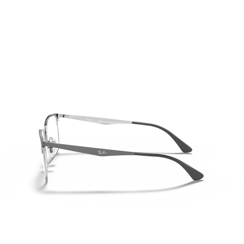 Lunettes de vue Ray-Ban RX6421 3004 grey on silver - 3/4