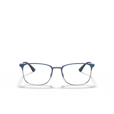 Ray-Ban RX6421 Eyeglasses 3041 blue on gunmetal - front view