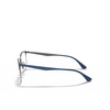 Occhiali da vista Ray-Ban RX6421 3041 blue on gunmetal - anteprima prodotto 3/4