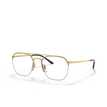 Ray-Ban RX6444 Korrektionsbrillen 2500 gold - Dreiviertelansicht