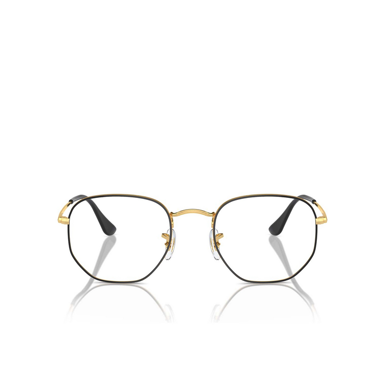 Ray-Ban RX6448 Eyeglasses 3175 black on gold - 1/4