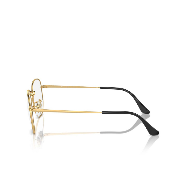 Ray-Ban RX6448 Eyeglasses 3175 black on gold - 3/4
