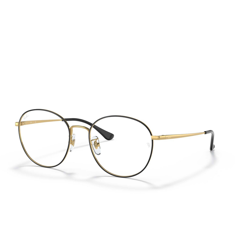 Ray-Ban RX6475D Eyeglasses 2991 black on gold - 2/4