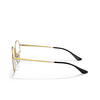 Occhiali da vista Ray-Ban RX6475D 2991 black on gold - anteprima prodotto 3/4