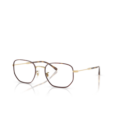 Ray-Ban RX6496 Eyeglasses 3177 havana on arista - three-quarters view