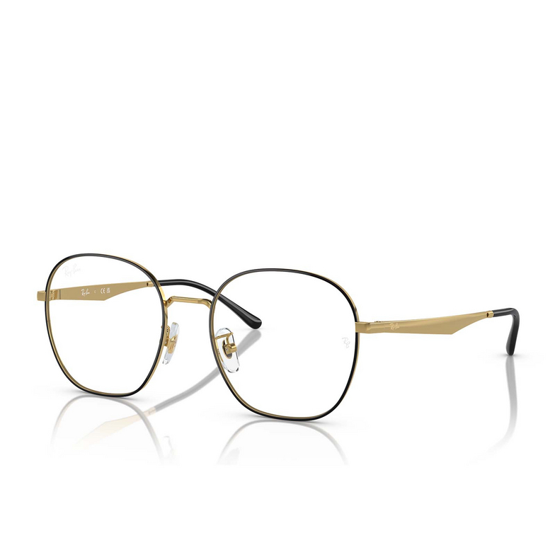 Lunettes de vue Ray-Ban RX6515D 2991 black on gold - 2/4