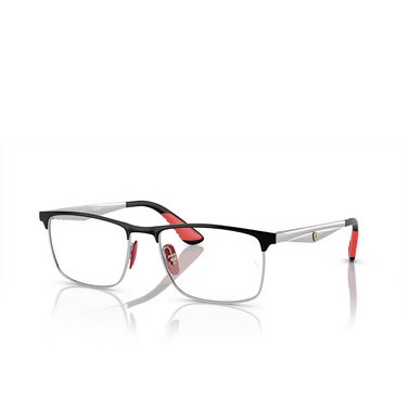 Ray-Ban RX6516M Eyeglasses F060 black on silver - three-quarters view