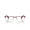 Gafas graduadas Ray-Ban RX6516M F090 dark red on silver - Miniatura del producto 1/4