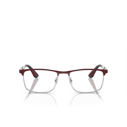 Gafas graduadas Ray-Ban RX6516M F090 dark red on silver