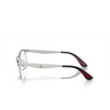 Ray-Ban RX6516M Eyeglasses F090 dark red on silver - product thumbnail 3/4