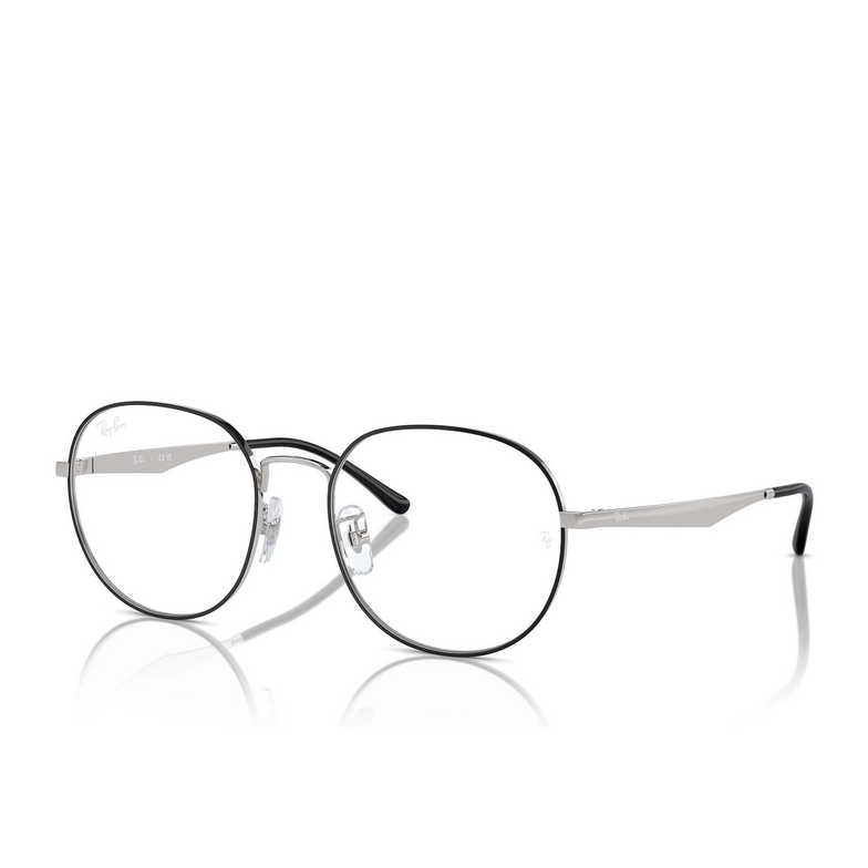 Ray-Ban RX6517D Eyeglasses 2983 black on silver - 2/4