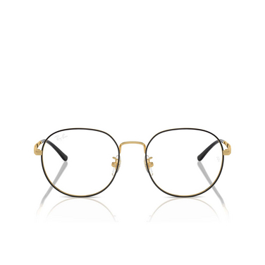 Ray-Ban RX6517D Eyeglasses 2991 black on gold - front view