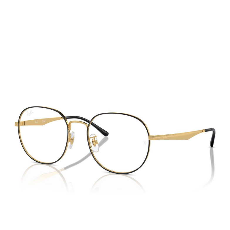 Ray-Ban RX6517D Korrektionsbrillen 2991 black on gold - 2/4