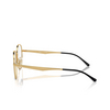 Gafas graduadas Ray-Ban RX6517D 2991 black on gold - Miniatura del producto 3/4