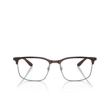 Ray-Ban RX6518 Eyeglasses 3162 brown on gunmetal - front view