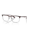 Ray-Ban RX6518 Eyeglasses 3162 brown on gunmetal - product thumbnail 2/4