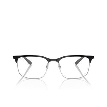 Ray-Ban RX6518 Eyeglasses 3163 black on silver - front view