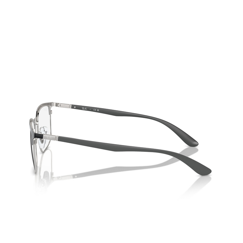 Gafas graduadas Ray-Ban RX6518 3163 black on silver - 3/4