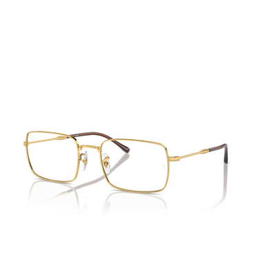 Ray-Ban RX6520 Eyeglasses 2500 gold - three-quarters view
