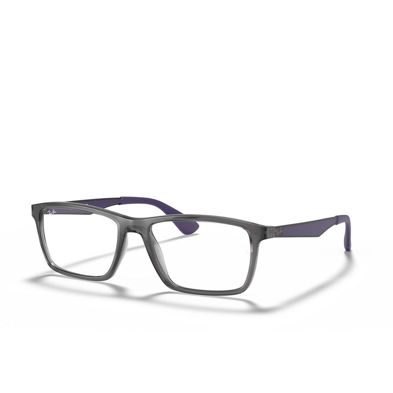 Gafas graduadas Ray-Ban RX7056 5814 transparent grey - 2/4