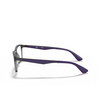 Lunettes de vue Ray-Ban RX7056 5814 transparent grey - Vignette du produit 3/4