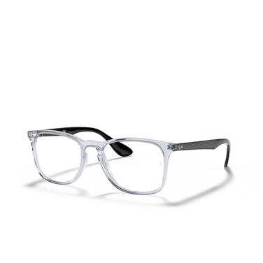 Ray-Ban RX7074 Eyeglasses 5943 transparent - three-quarters view
