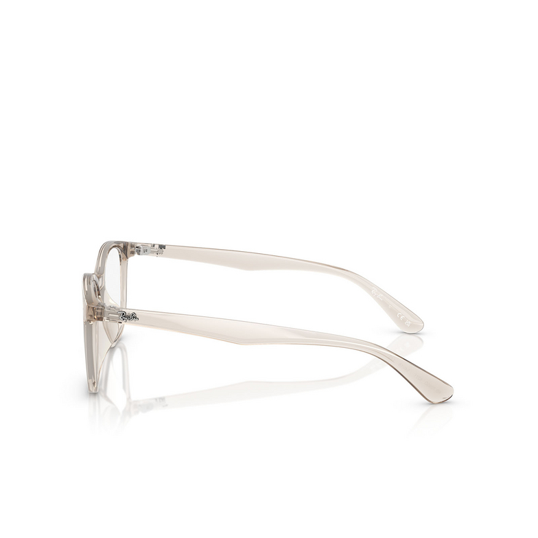 Lunettes de vue Ray-Ban RX7093D 8271 transparent light brown - 3/4