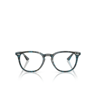 Lunettes de vue Ray-Ban RX7159 8394 transparent fantasy blue / grey - Vue de face