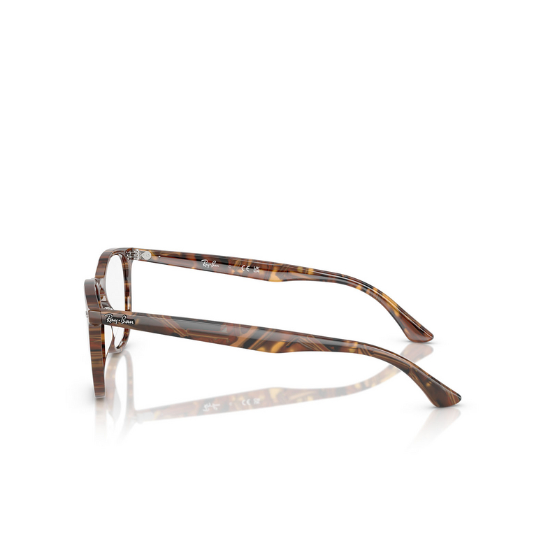 Ray-Ban RX7159 Eyeglasses 8395 transparent fantasy brown yellow - 3/4