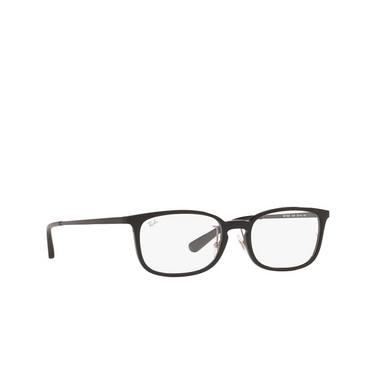 Ray-Ban RX7182D Eyeglasses 2000 black - three-quarters view
