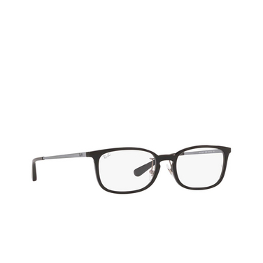 Ray-Ban RX7182D Eyeglasses 5985 black - three-quarters view