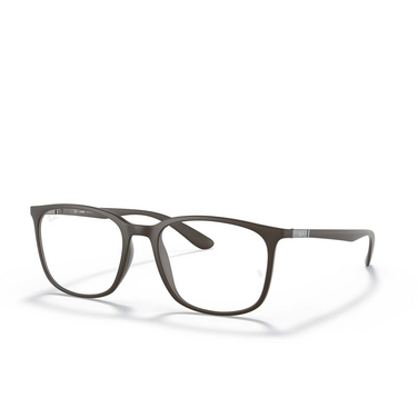 Ray-Ban RX7199 Korrektionsbrillen 8063 brown - Dreiviertelansicht