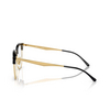 Occhiali da vista Ray-Ban RX7318D 8239 black on gold - anteprima prodotto 3/4