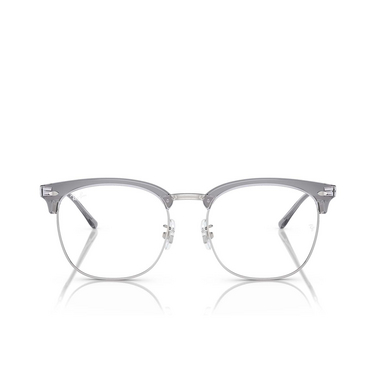 Ray-Ban RX7318D Korrektionsbrillen 8326 transparent grey on silver - Vorderansicht