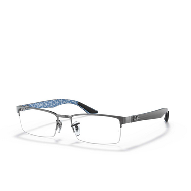 Ray-Ban RX8412 Korrektionsbrillen 2502 gunmetal - Dreiviertelansicht