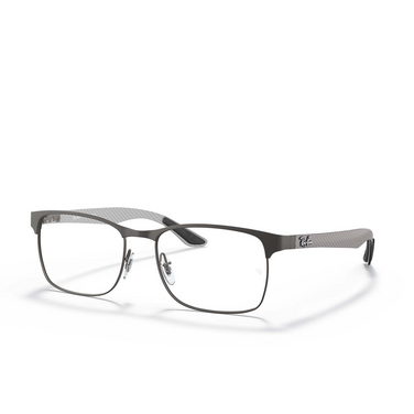 Gafas graduadas Ray-Ban RX8416 2620 gunmetal - Vista tres cuartos