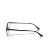 Ray-Ban RX8772D Eyeglasses 1241 dark blue on gunmetal - product thumbnail 3/4