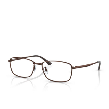 Gafas graduadas Ray-Ban RX8775D 1121 brown - Vista tres cuartos